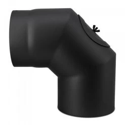 Bogen 90° Mit Reinigungsverschluß Zweimal Abgewinkelt - 120 Mm Ø