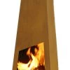 Outdoor/Garten Kamin Chingo XXL Corten Stahl