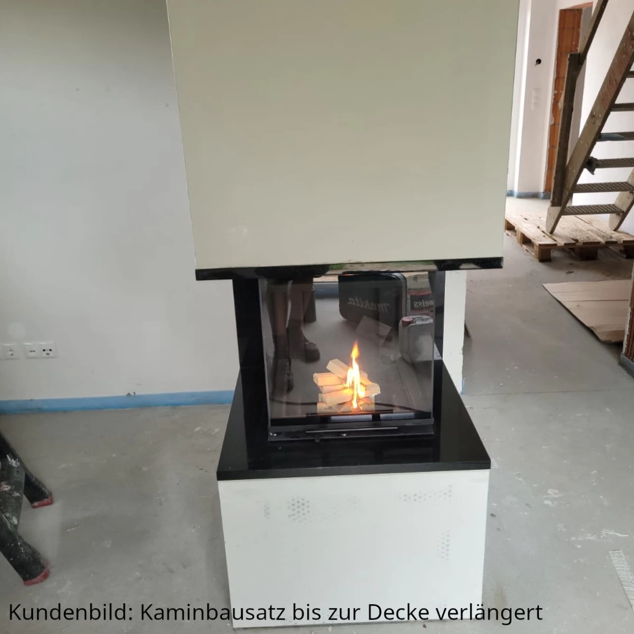 Smart 3PLH Kamineinsatz 7kW Dreiseitig Schwarz – Bild 19