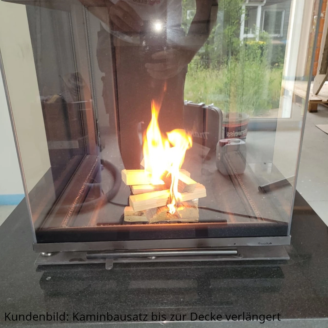 Smart 3PLH Kamineinsatz 7kW Dreiseitig Schwarz – Bild 18