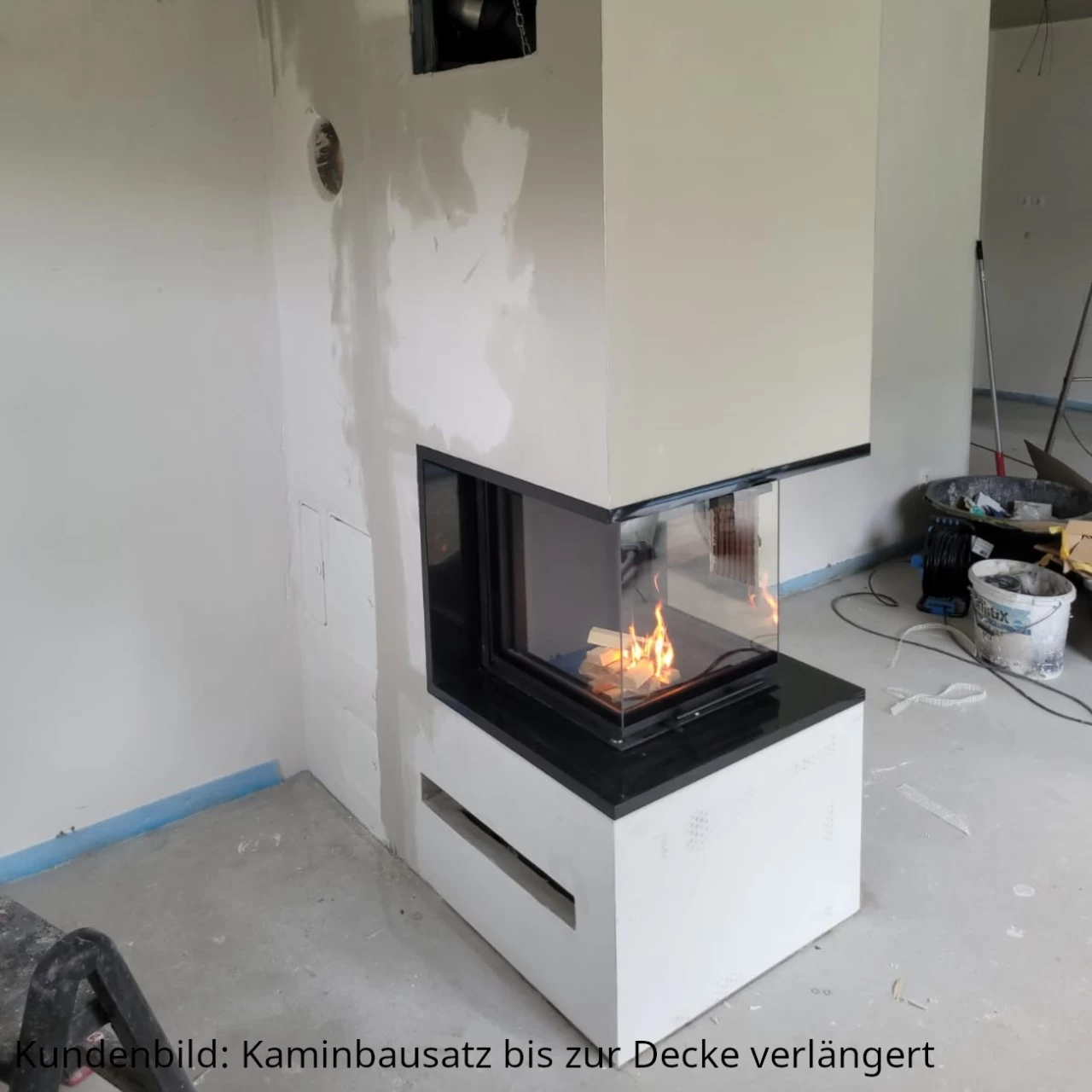 Smart 3PLH Kamineinsatz 7kW Dreiseitig Schwarz – Bild 14