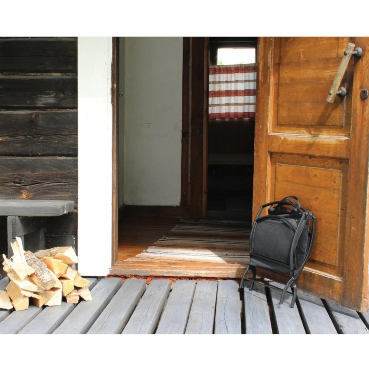 HTT Holzträger Mit Tragetasche Schwarz – Bild 5