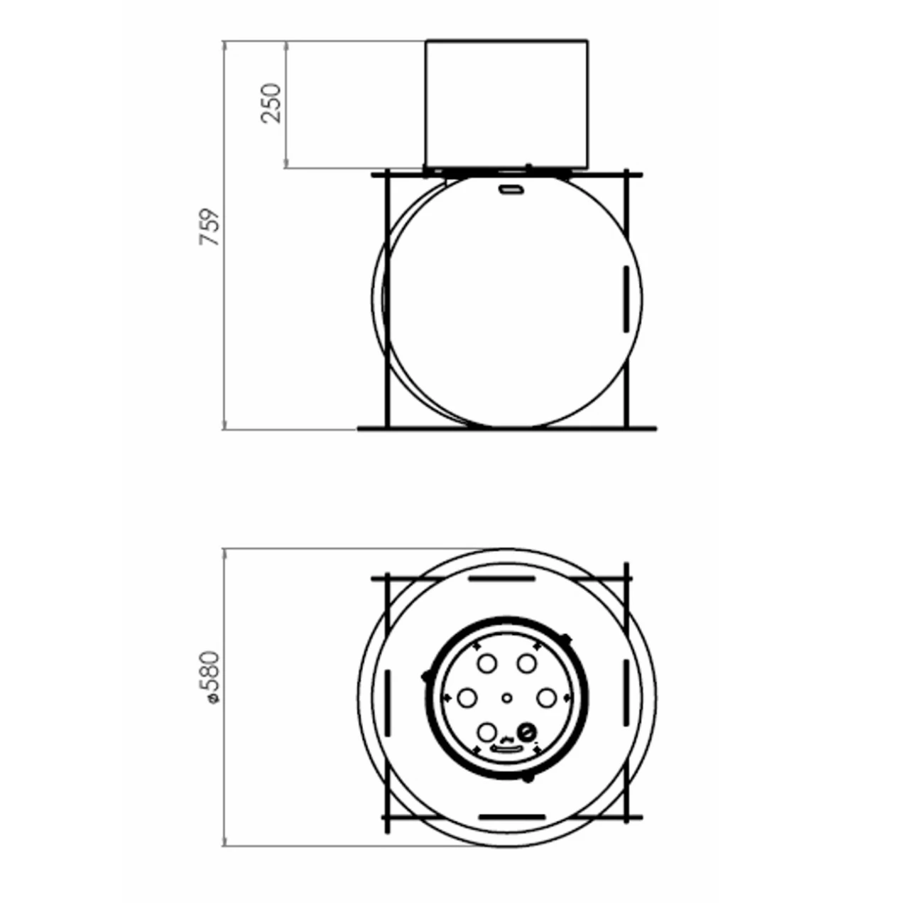 GlammFire Lira Biokamin / Bioethanol Kamin – Bild 5