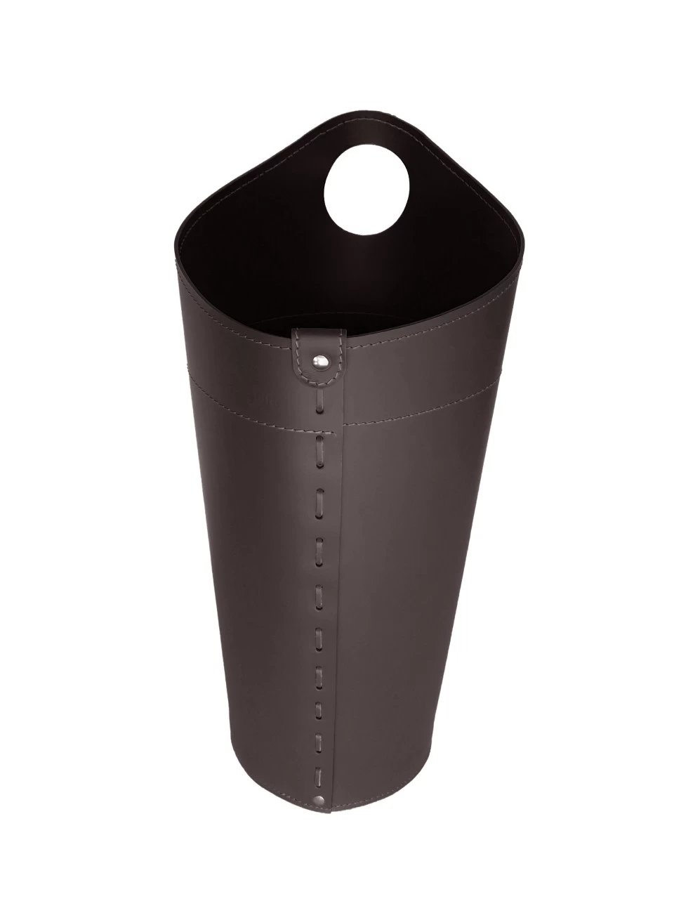 Nicad Designer Kaminbesteckset Und Holzkorb Dunkel Braun – Bild 2