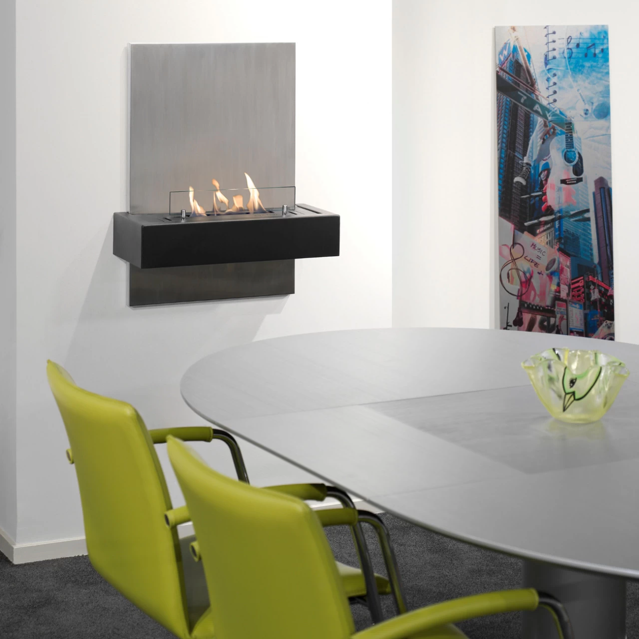 Quero Design Bioethanol Kamin Edelstahl Keramik Brenner – Bild 3