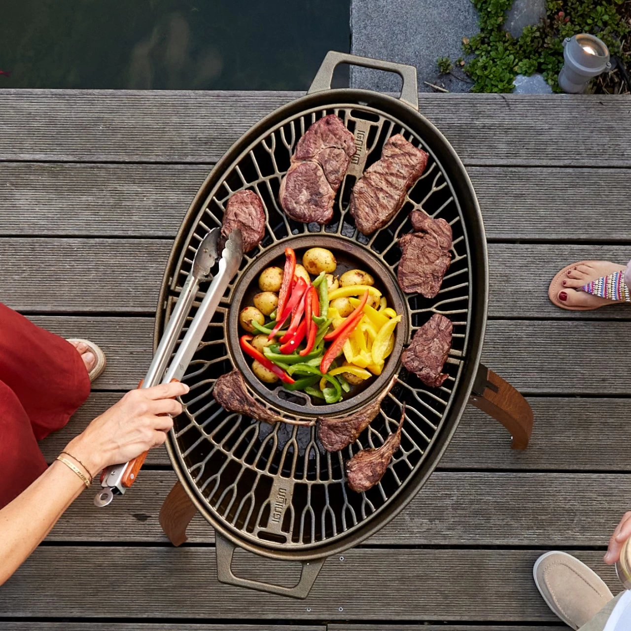 TARAN Gourmet Design Grill Und Feuerschale Aus Gusseisen – Bild 10