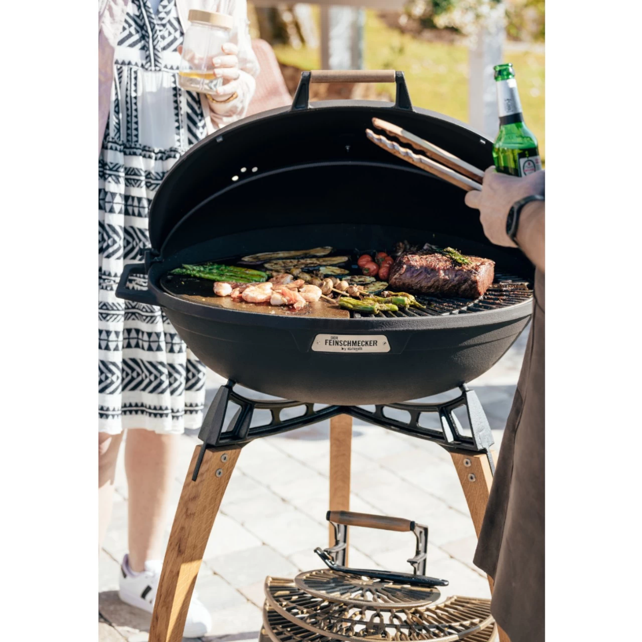 TARAN Feinschmecker Design Grill Und Feuerschale Aus Gusseisen – Bild 4