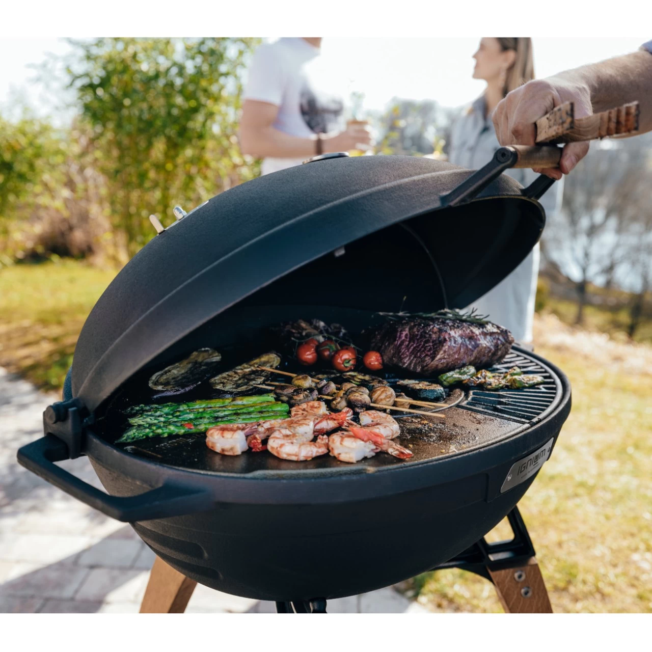 TARAN Gourmet Design Grill Und Feuerschale Aus Gusseisen – Bild 4