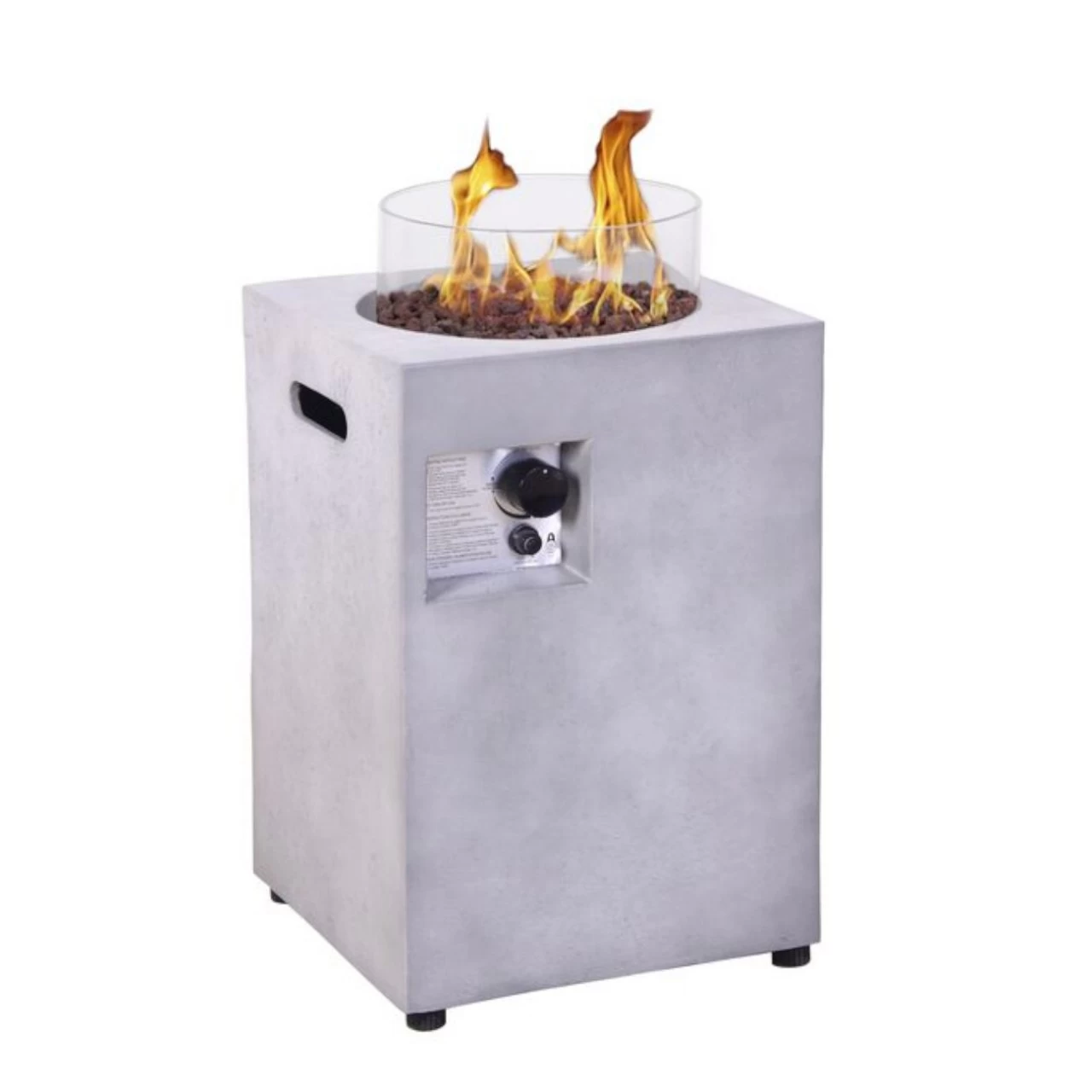 Column 40 Gaskamin Außenkamin Betonoptik – Bild 2