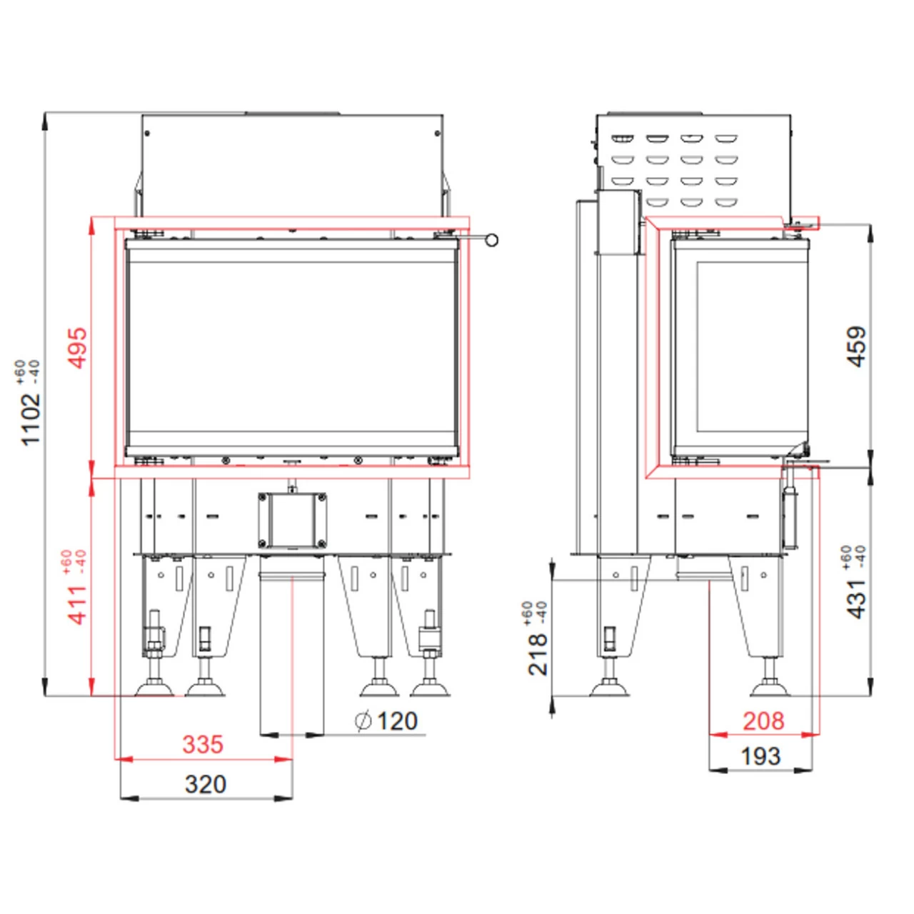 Therm 6C Panorama Kamineinsatz 6kW – Bild 4
