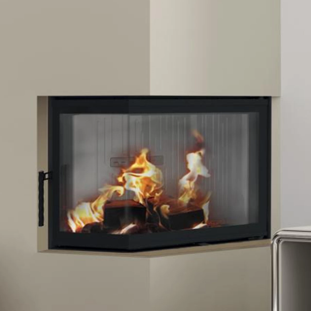 Aquatic WH80CL Wasser Kamineinsatz 14kW Links Verglast – Bild 3