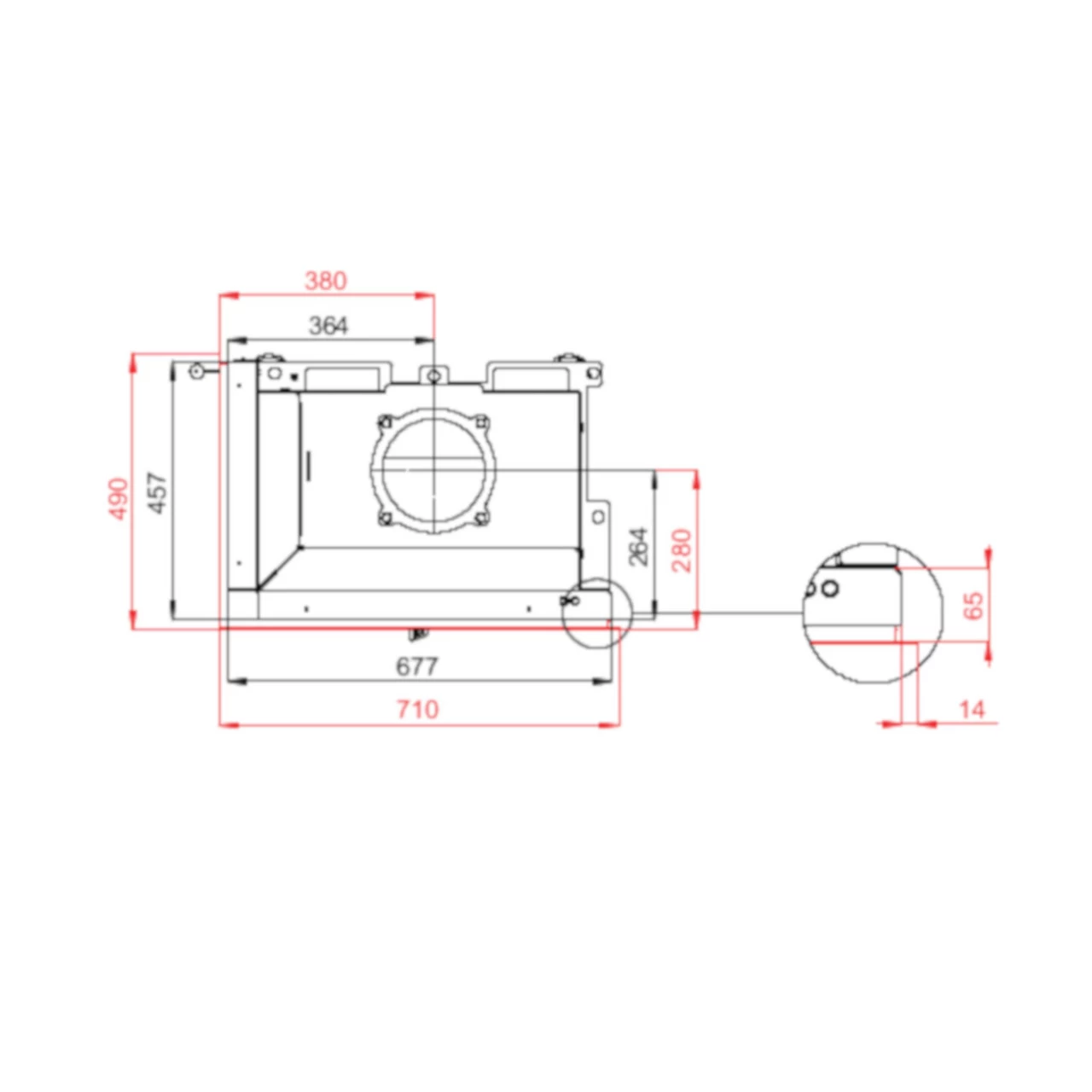 Therm 8CL Eck-Kamineinsatz Links 8kW Schwenktür – Bild 4