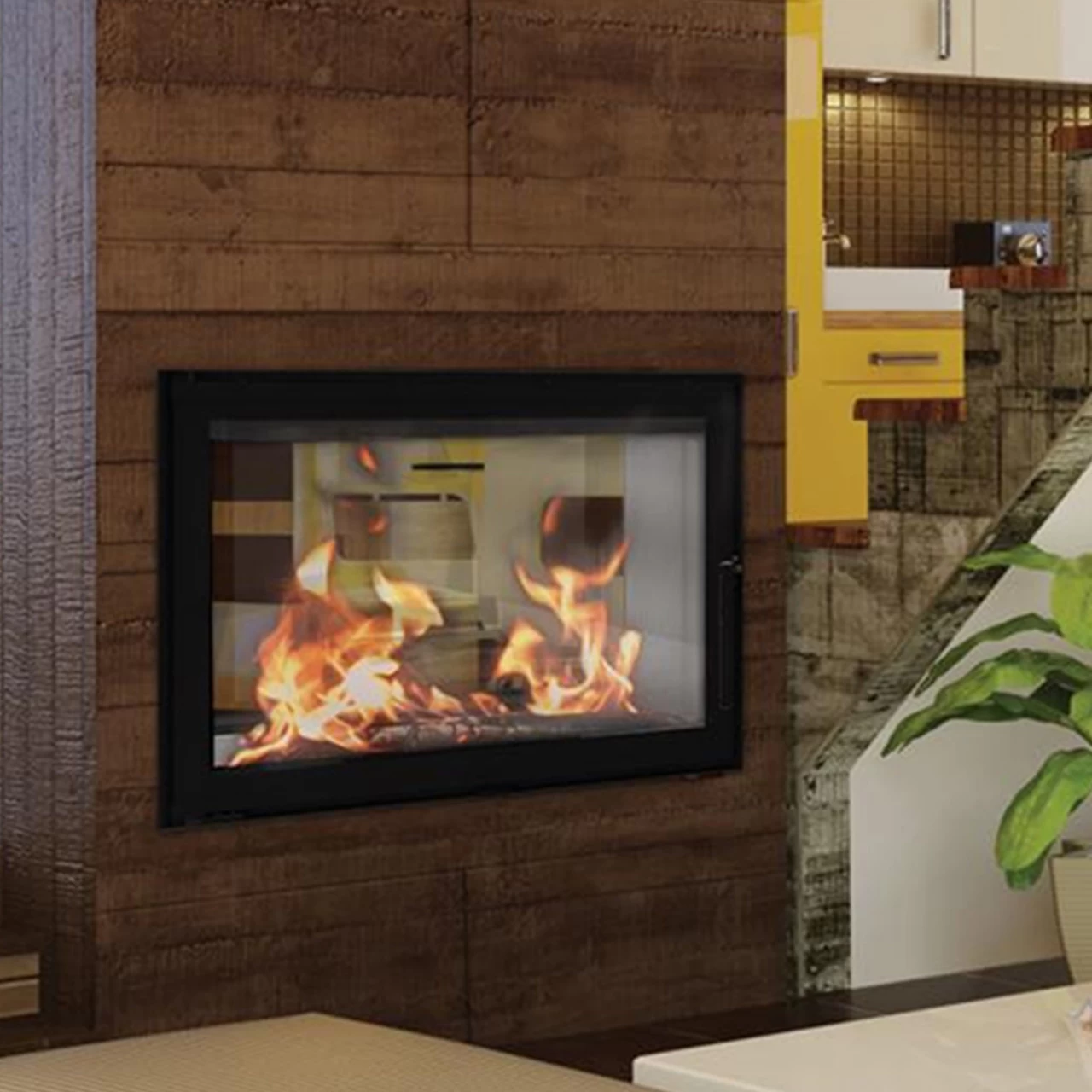 Aquatic Twin 8 Wasser Tunnel-Kamineinsatz 14kW – Bild 2