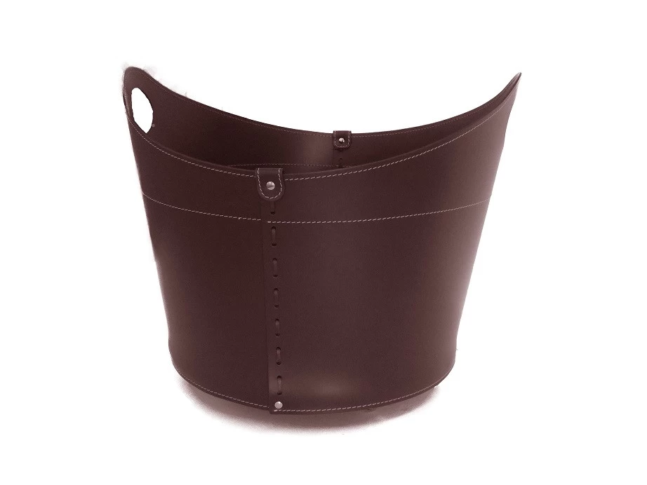 Nicad Designer Kaminbesteckset Und Holzkorb Dunkel Braun – Bild 11