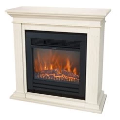 Cadiz Lucius LED Kamin Weiß