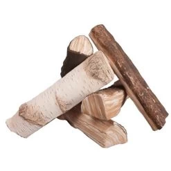 Keramik Holzstücke Für Biokamine 5 Teilig - Mix