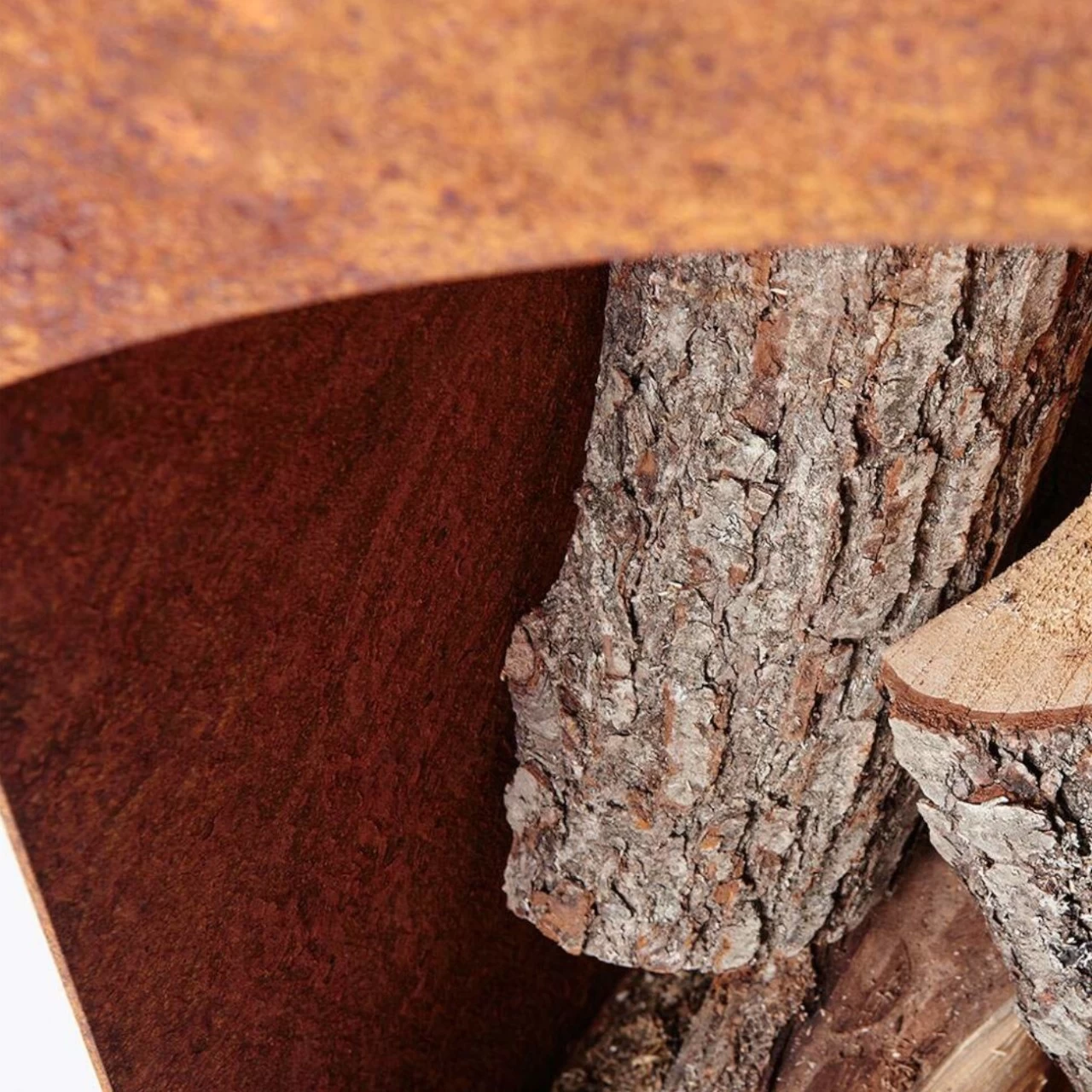 Delta Pyramide Gartenkamin Cortenstahl – Bild 6