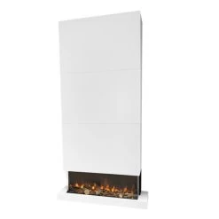 Disegno 3D XL 90 LED Elektrischer Wandkamin Weiß