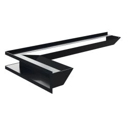 Eckluftleiste LUFT Links 80x40 Cm Graphit