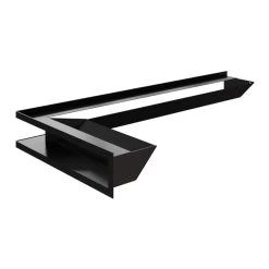 Eckluftleiste LUFT Links 80x40 Cm Schwarz
