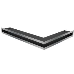 Eckluftleiste LUFT Links 60x40 Cm Geschliffenem Stahl