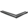 Eckluftleiste LUFT Links 77x55 Cm Geschliffenem Stahl