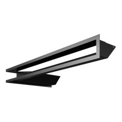 Eckluftleiste LUFT Rechts 40x80 Cm Schwarz