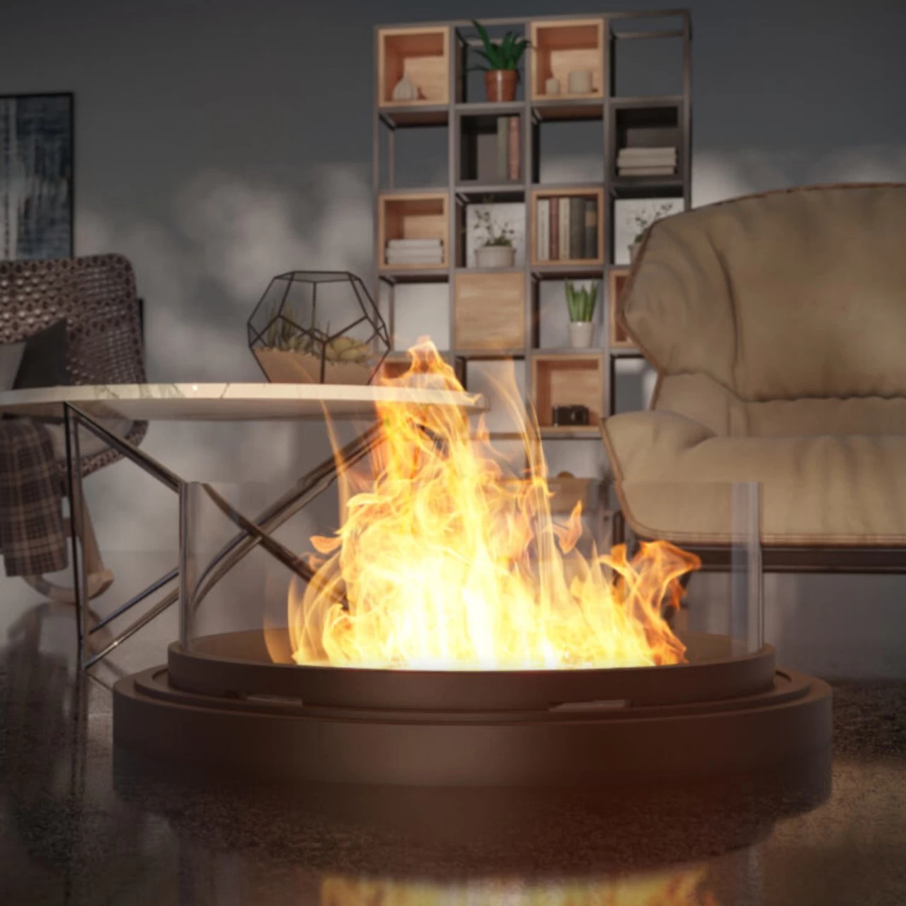 Inround Designer Ethanolkamin Zur Deckenmontage – Bild 10