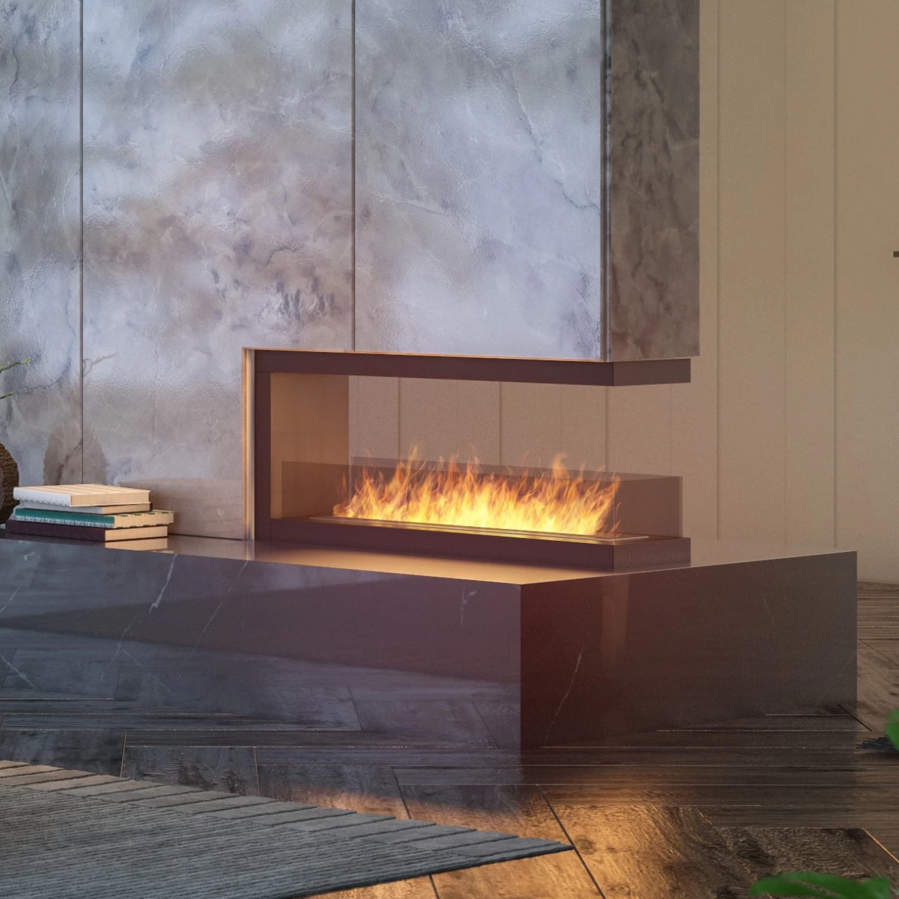 INSIDE U1200 Panorama Ethanolkamin Einbaukassette – Bild 2