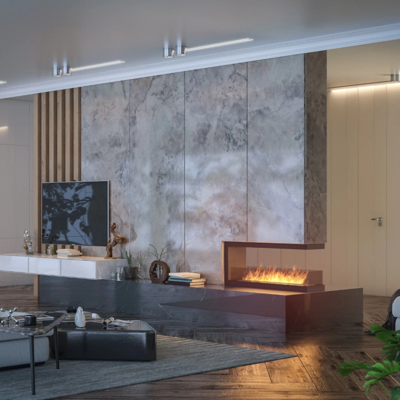 INSIDE U1200 Panorama Ethanolkamin Einbaukassette – Bild 5