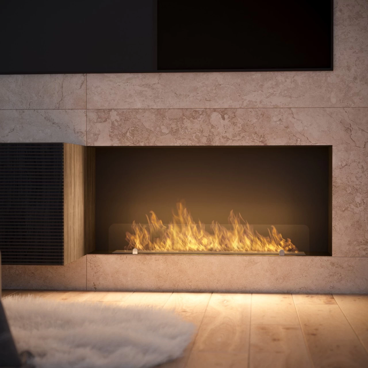 INSIDE C1000 Panorama Ethanolkamin Einbaukassette – Bild 10