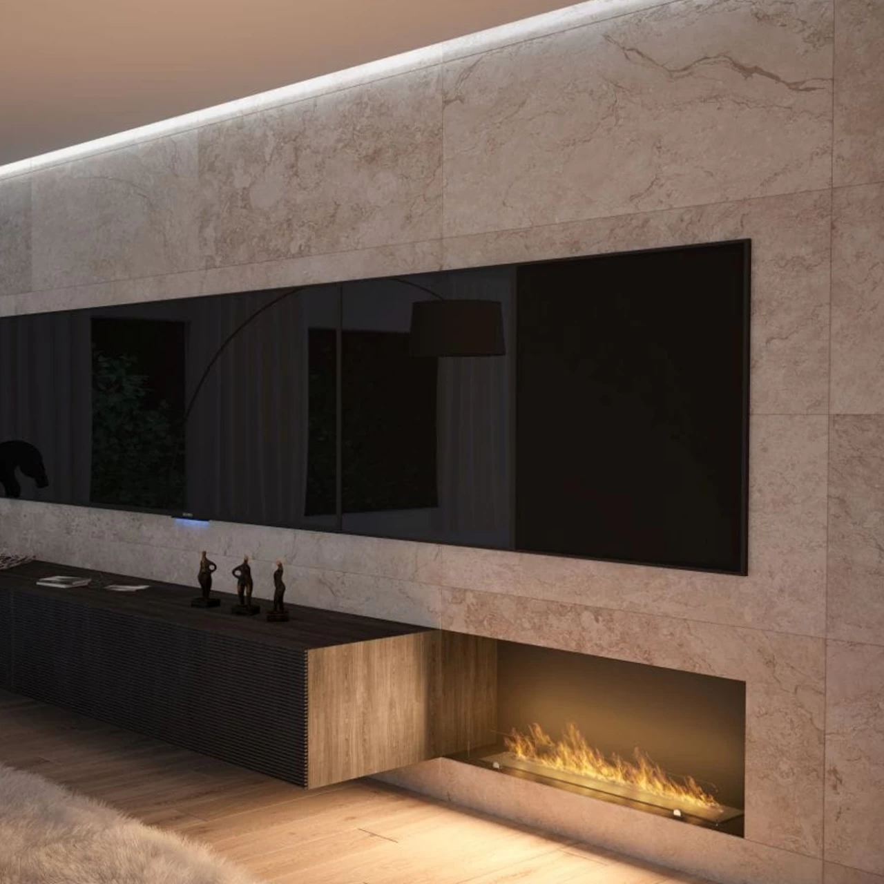 INSIDE C1000 Panorama Ethanolkamin Einbaukassette – Bild 6