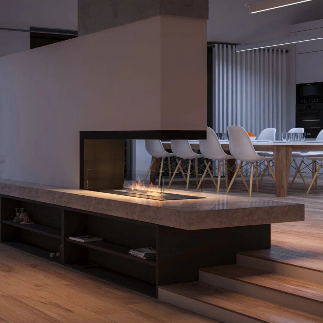 INSIDE U1000 Panorama Ethanolkamin Einbaukassette – Bild 4