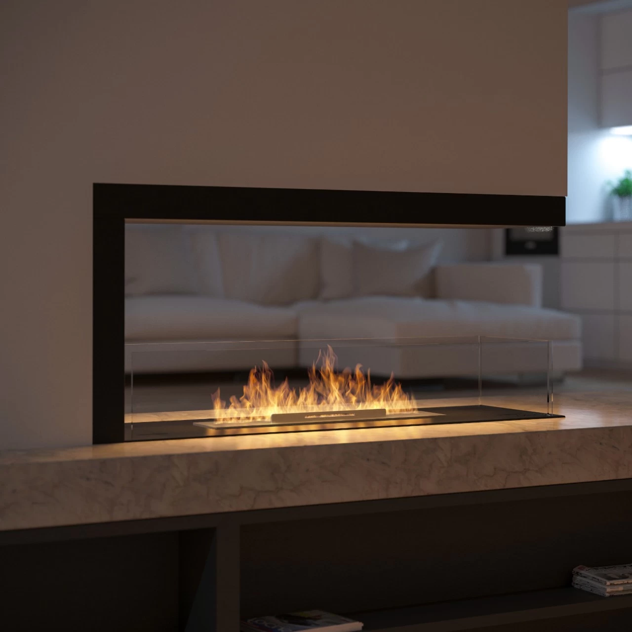 INSIDE U1000 Panorama Ethanolkamin Einbaukassette – Bild 5