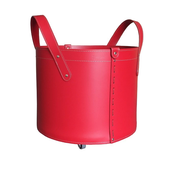 Lycad Designer Kaminbesteckset Und Holzkorb Rot – Bild 7