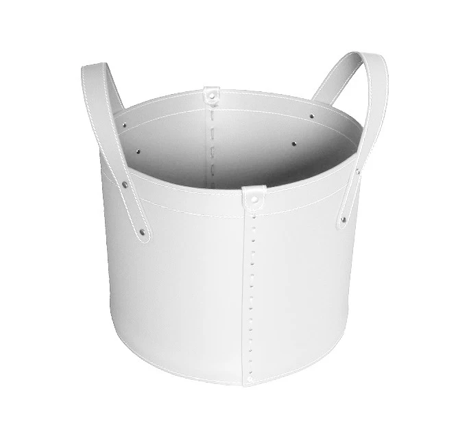 Lycad Designer Kaminbesteckset Und Holzkorb Weiss – Bild 5