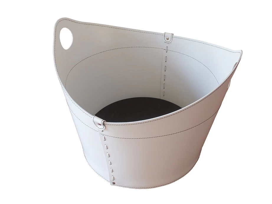 Incad Designer Kaminbesteckset Und Holzkorb Weiss – Bild 5