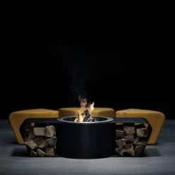 Circus Designer Feuerschale Gartenkamin Mit Sitzgruppe Optionaler Grill