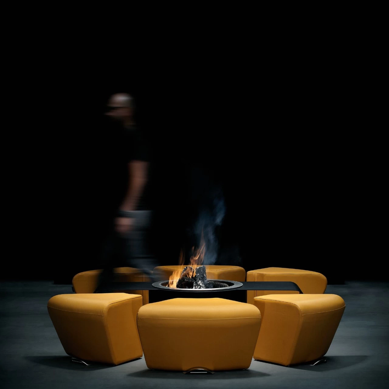 Circus Designer Feuerschale Gartenkamin Mit Sitzgruppe Optionaler Grill – Bild 8