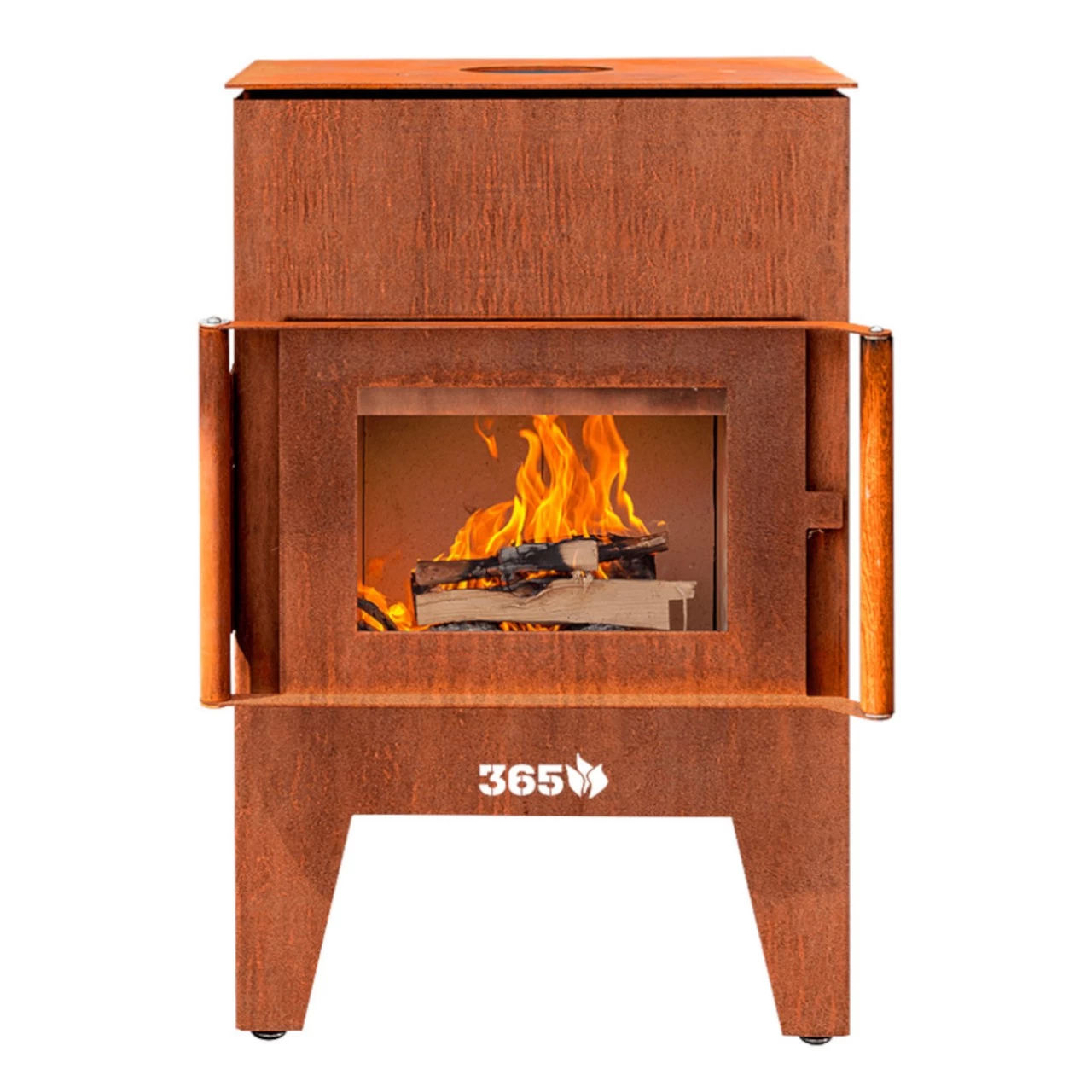 Gartenkamin OLE Cortenstahl Mit Optionalem Grillrost