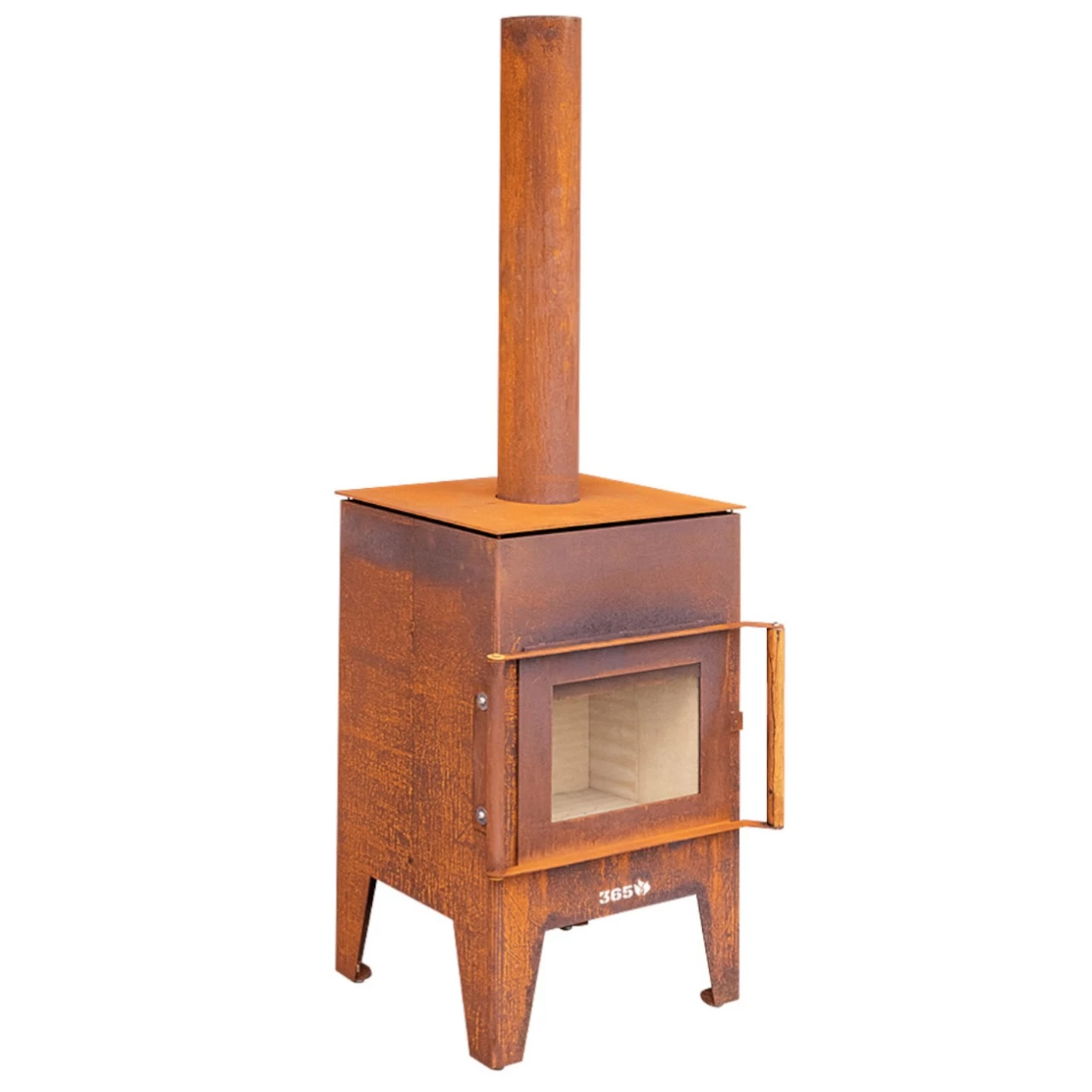 Gartenkamin OLE Cortenstahl Mit Optionalem Grillrost – Bild 3