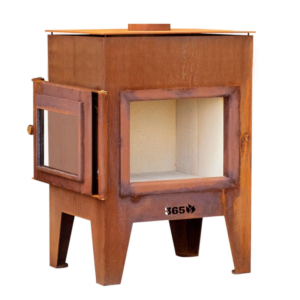 Gartenkamin OLE Cortenstahl Mit Optionalem Grillrost – Bild 5