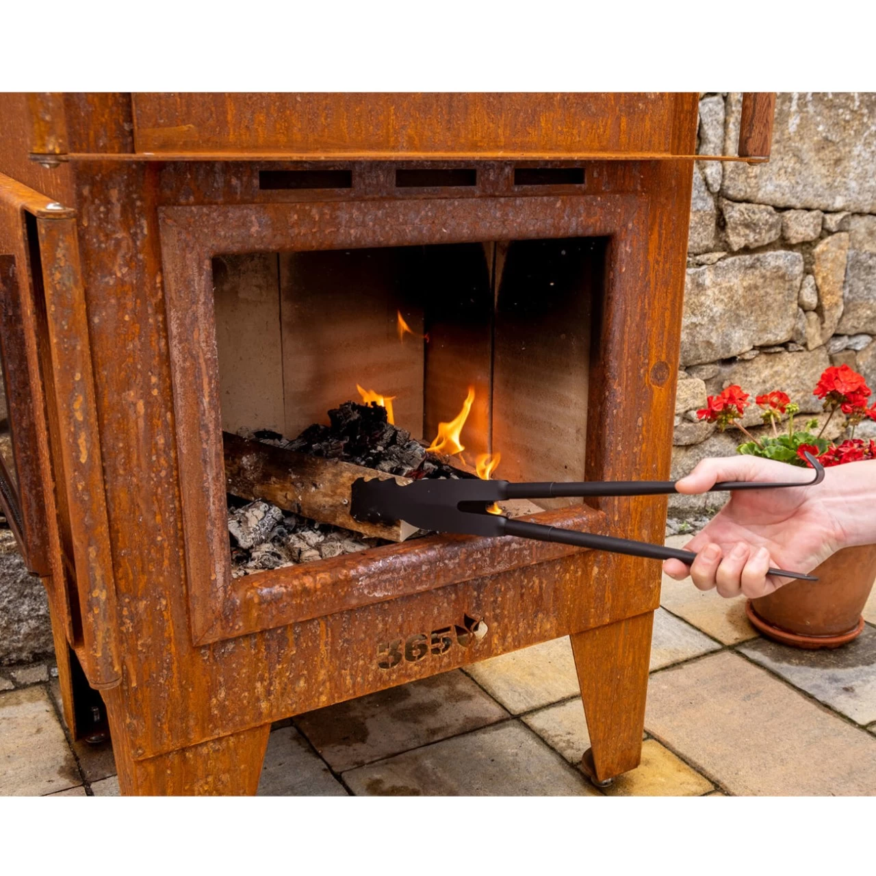 Gartenkamin ARVED Pizzaofen Backofen Cortenstahl – Bild 9