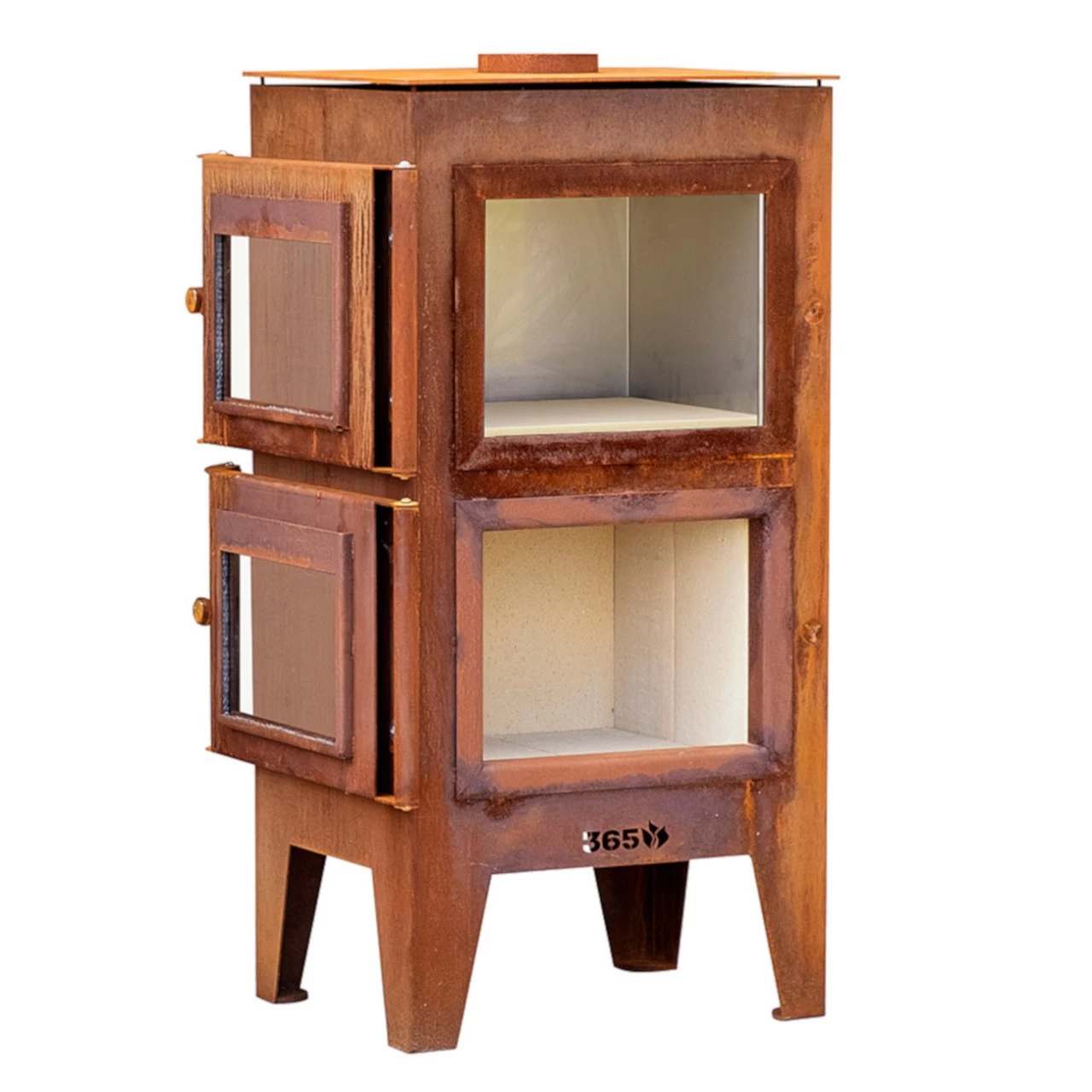 Gartenkamin ARVED Pizzaofen Backofen Cortenstahl – Bild 7