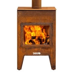 Gartenkamin JORIK Cortenstahl Mit Optionalem Grillrost