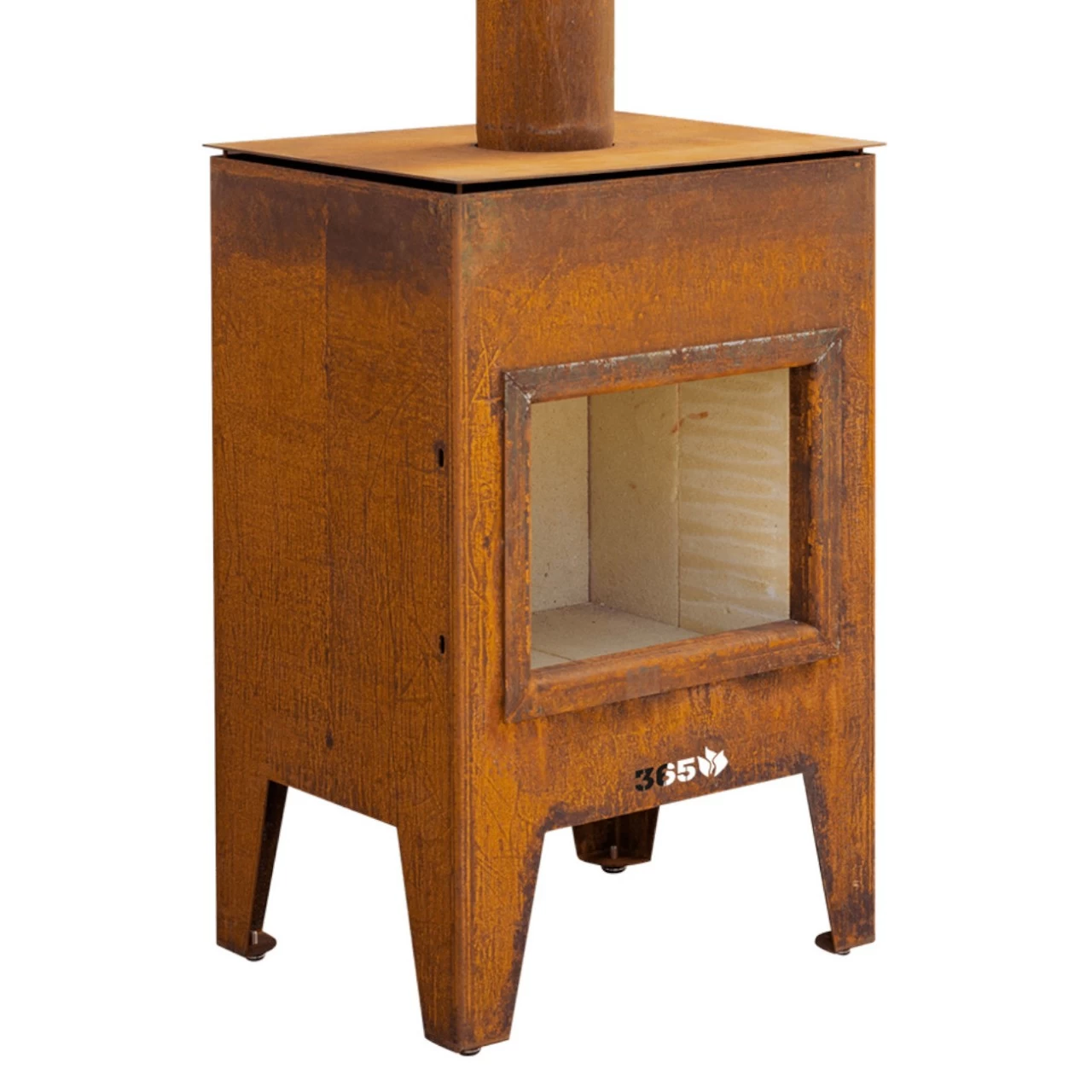 Gartenkamin JORIK Cortenstahl Mit Optionalem Grillrost – Bild 3