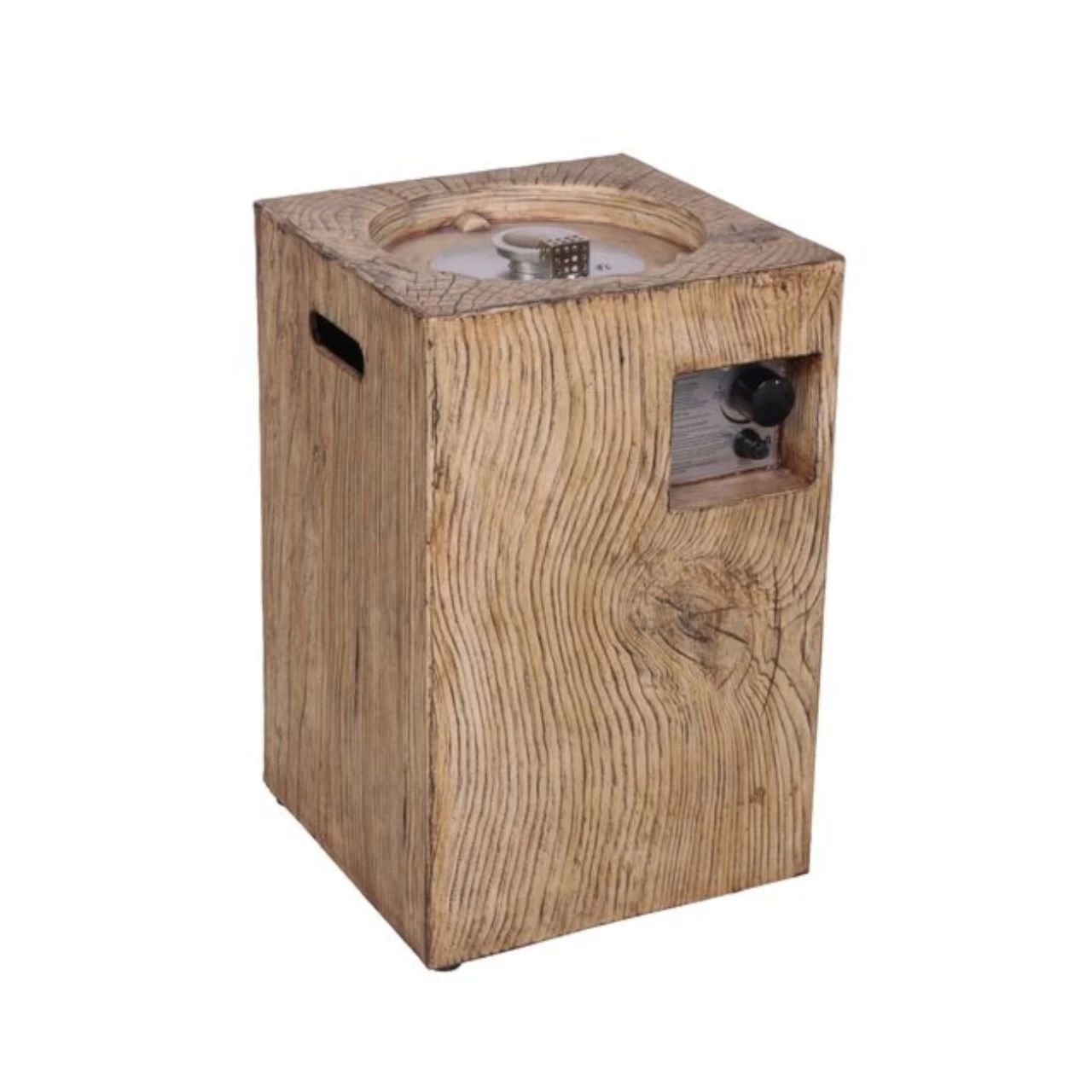 Column 40 Gaskamin Außenkamin Holzoptik – Bild 2