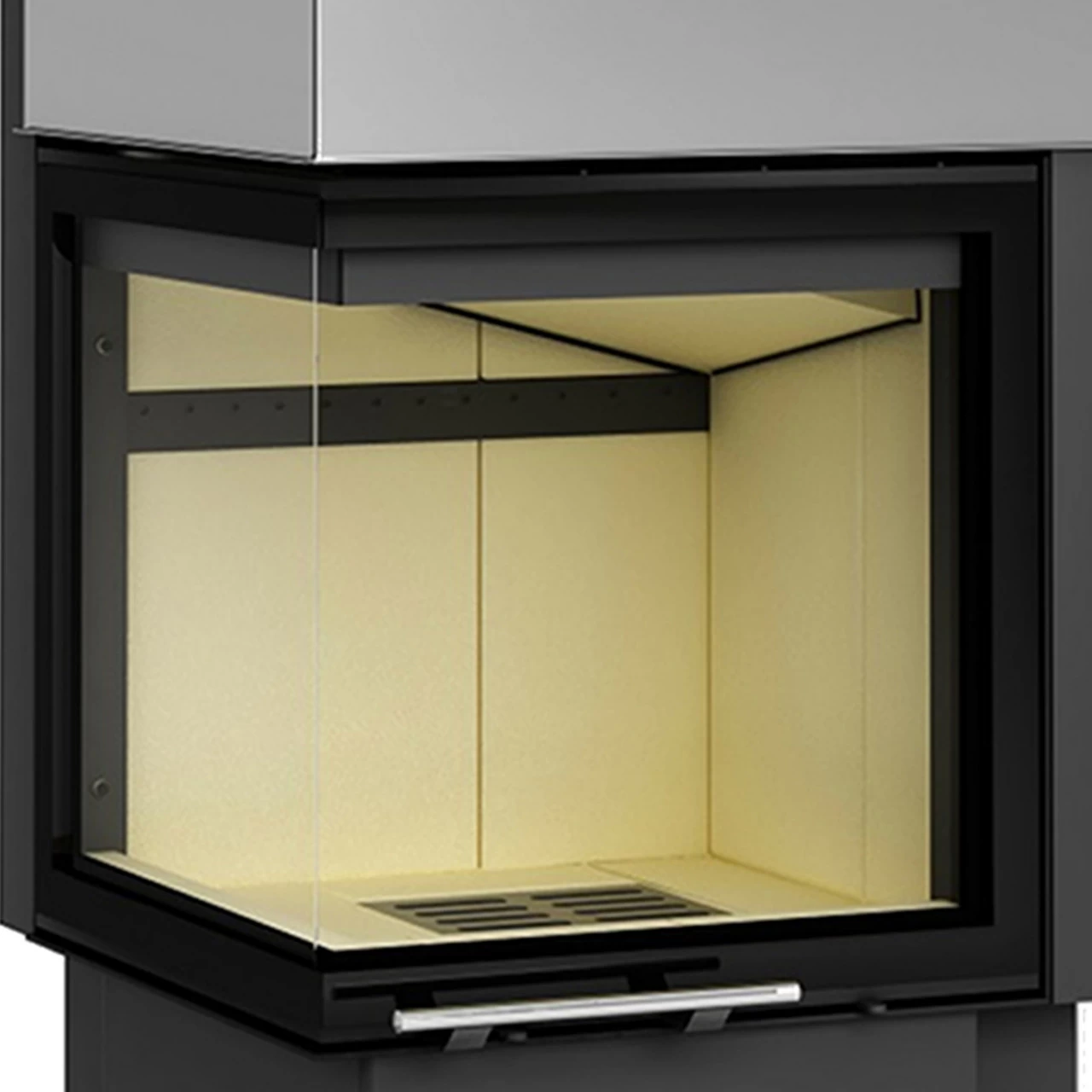 Smart 2LTH Eckkamin Links 7kW Rahmenloser Hebetür – Bild 2