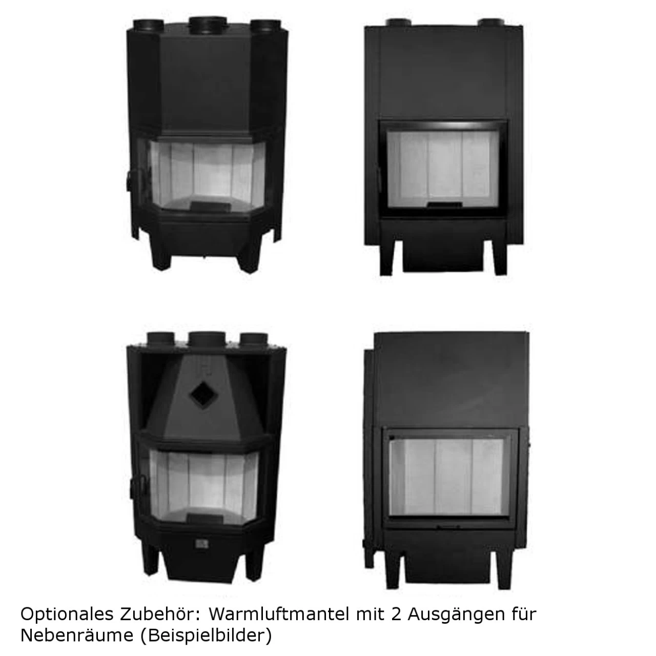 Smart 2LTH Eckkamin Links 7kW Rahmenloser Hebetür – Bild 6