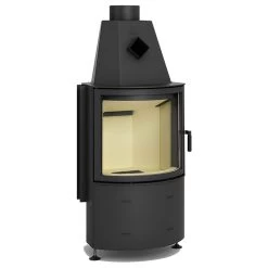 Prisma MR Warmluft-Kamineinsatz Mit 8kW Runde Panoramascheibe